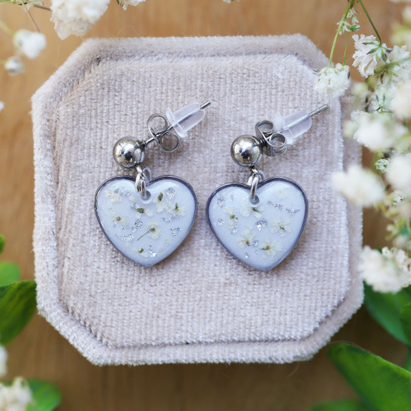 Wild carrot flower earrings