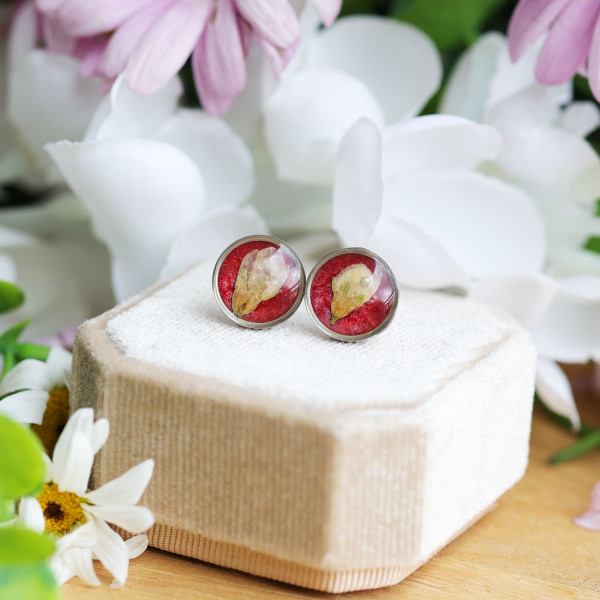 Wild flower stud earrings