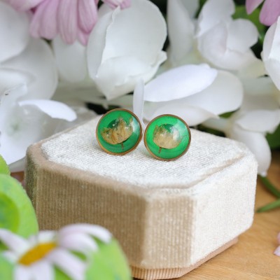 Lily of the Valley Stud Earrings