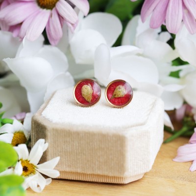 Wild flower stud earrings