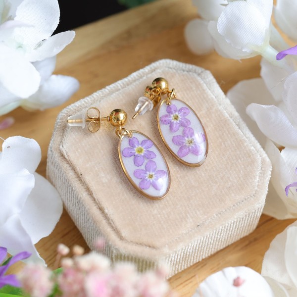 Forget-me-not earrings