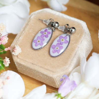 Forget-me-not earrings