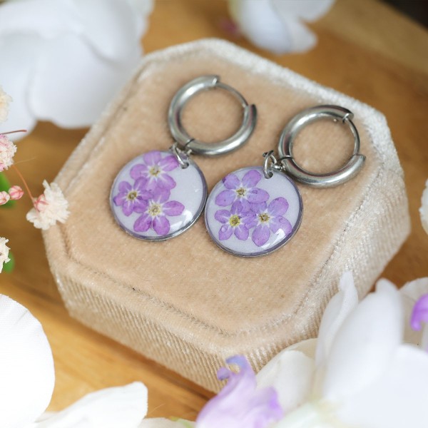 Forget-me-not earrings