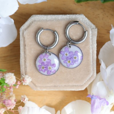Forget-me-not earrings