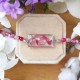 Pink cornflower petal bracelet