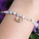 Wild carrot flower bracelet