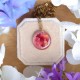 Classic necklace with rose petals