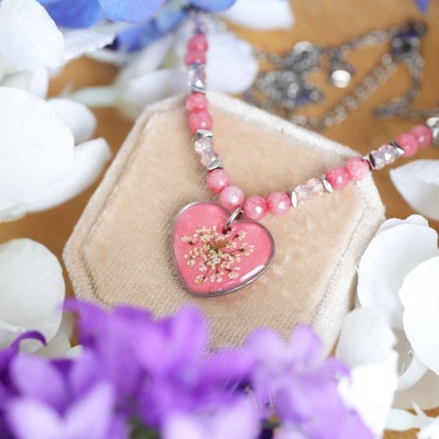 Wild Carrot Flower Necklace