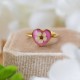Heart ring with spirea