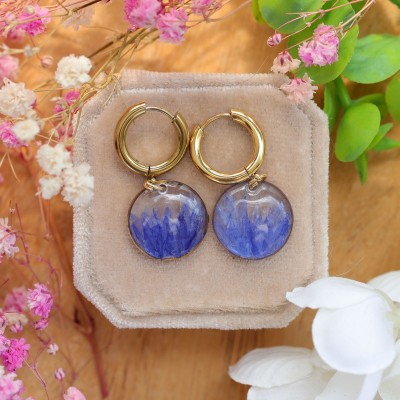 Cornflower earrings