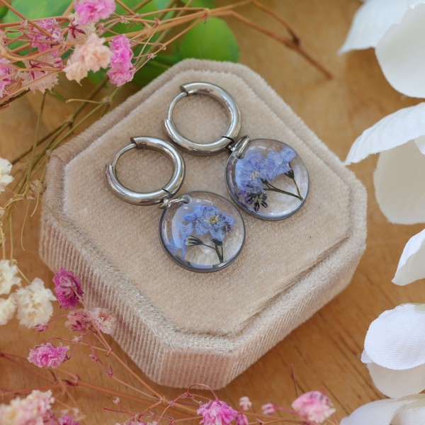 Forget-me-not earrings