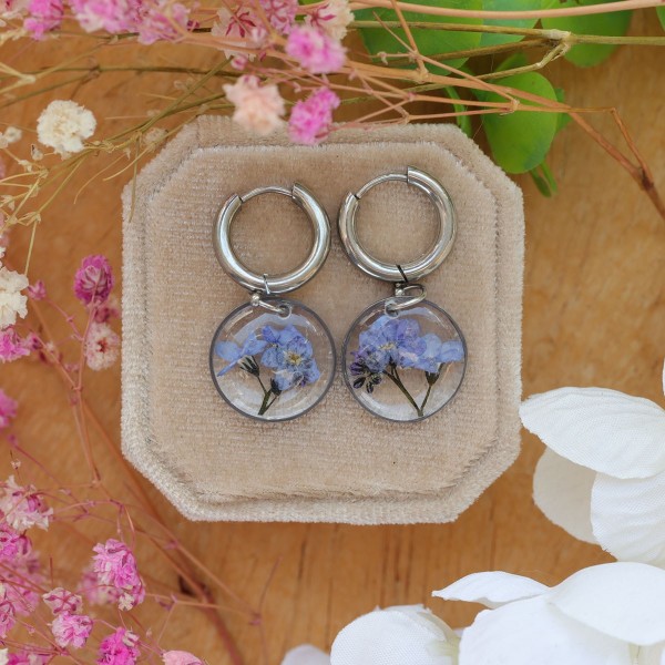 Forget-me-not earrings