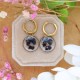 Pansy earrings