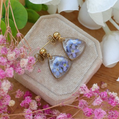 Forget-me-not earrings