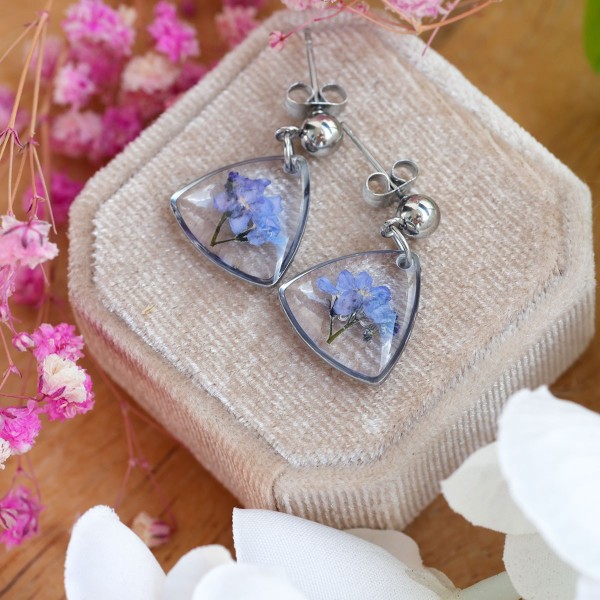 Forget-me-not earrings