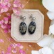 Wild carrot flower earrings