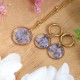Classic jewelry set with a forget-me-not flower