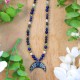 Lunula necklace full of stones