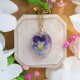 Classic pansy necklace