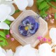 Classic necklace with pansies