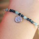 Bracelet with forget-me-not
