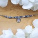 Bracelet with forget-me-not