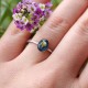 Classic ring with a flower bud