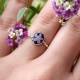 Ornamental ring with forget-me-not