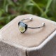 Classic ring with pansy petal
