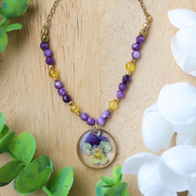 Pansy Necklace