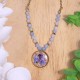 Necklace with forget-me-not
