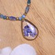 Necklace with forget-me-not