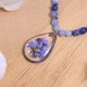 Necklace with forget-me-not