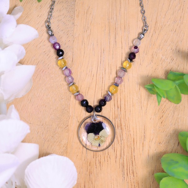 Pansy Necklace