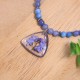 Necklace with forget-me-not