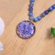 Necklace with forget-me-not