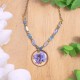 Necklace with forget-me-not