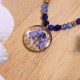 Necklace with forget-me-not