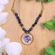 Necklace with forget-me-not
