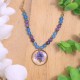 Necklace with forget-me-not