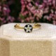 Classic ring with forget-me-not