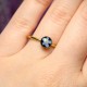 Classic ring with forget-me-not