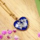 Close to the Heart - Valentine's Day Collection. Classic necklace with elderberry flowers