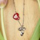 Close to the Heart - Valentine's Day Collection. Classic necklace with gypsophila and bow