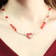 Close to the Heart - Valentine's Day Collection. Heart necklace with spirea