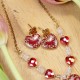 Close to the Heart - Valentine's Day Collection. Wild Carrot Flower Jewelry Set