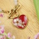 Close to the Heart - Valentine's Day Collection. Heart necklace with spirea
