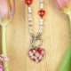 Close to the Heart - Valentine's Day Collection. Heart necklace with spirea