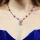 Close to the Heart - Valentine's Day Collection. Heart necklace with forget-me-not flower