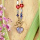 Close to the Heart - Valentine's Day Collection. Heart necklace with forget-me-not flower